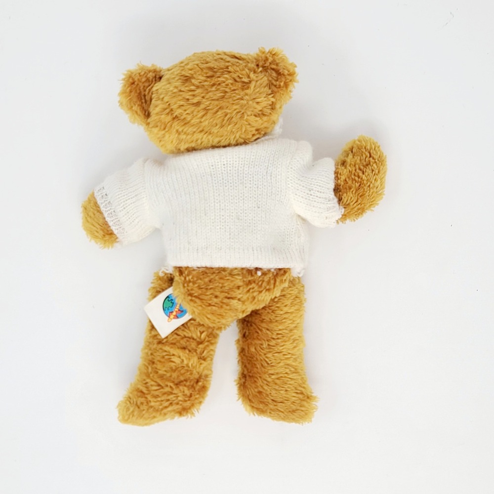 Plushland South Carolina USC Gamecocks Teddy Bear Plush 8" Tan Sweater 2000 - Picture 2 of 4